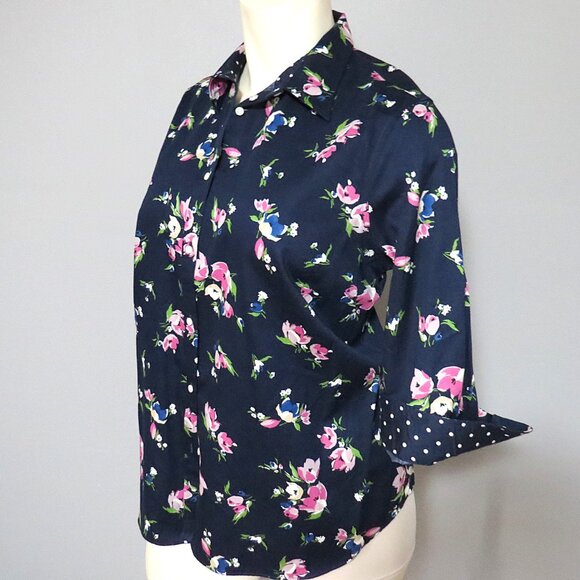 Chaps by Ralph Lauren Floral Button Down Shirt Size 2X - Picture 4 of 11